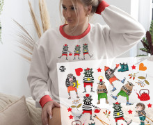 Onkel Bo's Bügelbilder - DIN A4 - Winterliebe - Mix - ela ideen