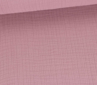 Musselin - Muslin - 6-Lagig - 155cm Breite - Uni - Altrosa