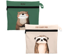 DIY-Nähset - 2 Wetbags - Softshell - Otter & Faultier