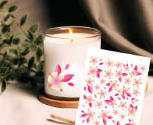 Rub-On Sticker - Cherry Bloom - Hamburger Liebe - Tante Henni Rubon - vielfältig nutzbar