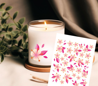 Rub-On Sticker - Cherry Bloom - Hamburger Liebe - Tante Henni Rubon - vielfältig nutzbar