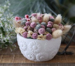 Silikon - Gießform - Dekoschale - Pflanzschale - Margeritenblüten - vielfältig nutzbar