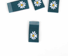 1 Label - Gänseblümchen - Petrol - KnilchArt Design