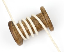 1m Hoodieband - Schmale Kordel - Gedreht - 5mm - Natur