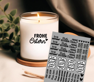 Rub-On Sticker - Frohe Ostern - Tante Henni Rub-Ons - vielfältig nutzbar - Ostern