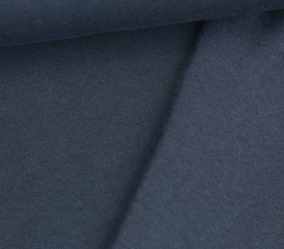 Kuschelsweat Light - Uni - Nachtblau - Sweat Angeraut 