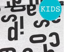 Sommersweat - Choose Happiness Kids - Paneel - Grau Meliert - Anlukaa - abby and me