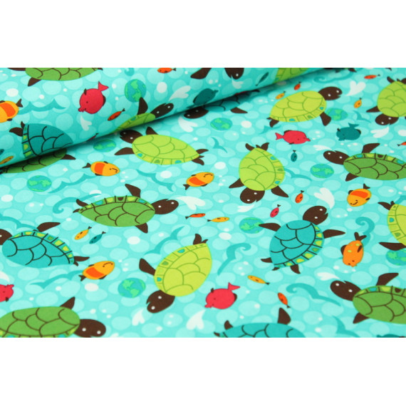 Stoff Schildkröten Türkis Robert Kaufman