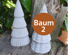Silikon - Gießform - Stylischer Tannenbaum - mit Muster - Baum 2 - vielfältig nutzbar