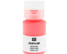 Acrylfarbe - Acrylini - 22ml - Matt - Geruchsarm - Rico Design - Neonpink