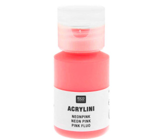 Acrylfarbe - Acrylini - 22ml - Matt - Geruchsarm - Rico Design - Neonpink