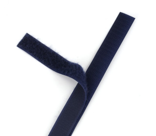 1 Klettband Zuschnitt - Klettverschluss - Zum Nähen - Hook & Loop - 20mm x 50cm - Stahlblau