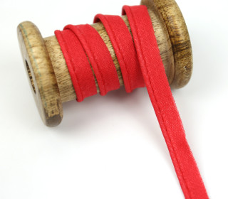 1 Meter Paspelband - Baumwolle - Uni - Rot