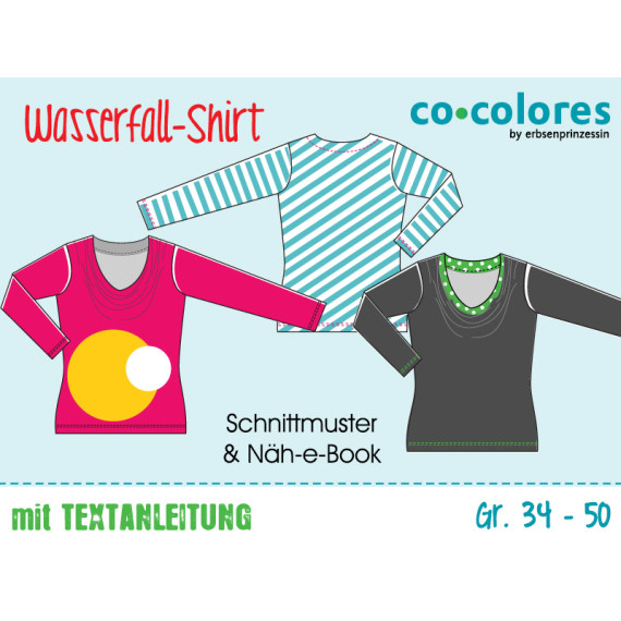 Ebook - Wasserfallshirt Gr. 34 - 50