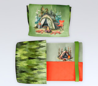 DIY-Nähset - Buch-Organizer - Camping - Softshell - abby and amy