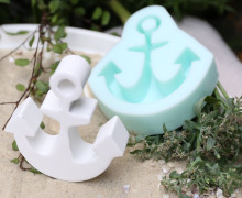 Silikon - Gießform - Kleiner Anker - toll zum Kerzen gießen - vielfältig nutzbar