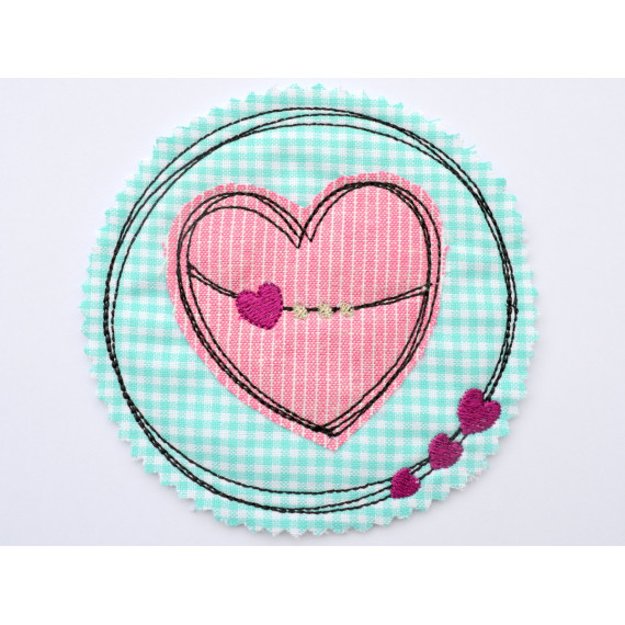 Stickdatei DOODLE Herz 10x10cm