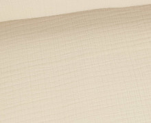 Musselin - Muslin - 6-Lagig - 155cm Breite - Uni - Beige