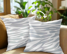 Genähtes Kissen inkl. Inlet - BIG Zebra - Grau - Anlukaa - Mein Hanseherz