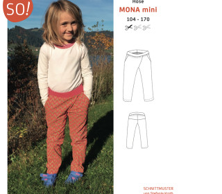 Ebook - Hose - MONA mini von SO Pattern - Größe 104 - 170