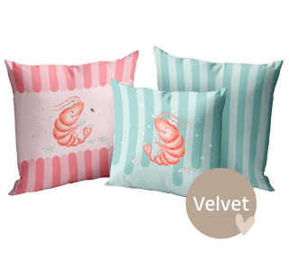 Kissenstoff - DIY - Kissen-Set - Sommer - Tiefseebande - Treeebird  - Velvet - abby and amy