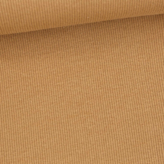 Bündchen Standard - Feine Rippen - Uni - Camelbraun - #842