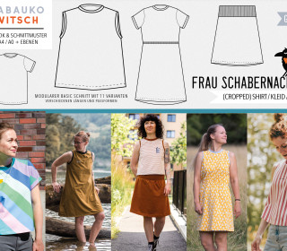 Frau Schabernack (Cropped) Shirt / Kleid / Rock Gr. 32-50