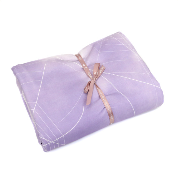 1,9m Zuschnitt - Sommersweat -  Purple Spooktober - Rips - BIG - Paneel - Weiß - Bio-Qualität