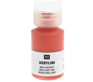 Acrylfarbe - Acrylini - 22ml - Matt - Geruchsarm - Rico Design - Brillantrot