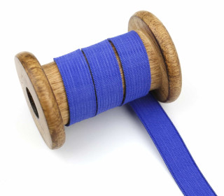 2 Meter Gummiband - Zugeschnitten -  Uni - 15mm - Royalblau