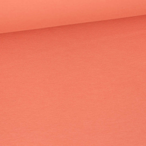 Bio Sommersweat - Organic Cotton - French Terry - 145cm - Uni - Lachsorange