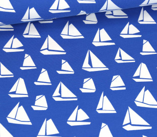 Bio Leichter Kuschelsweat - Organic Cotton - Island Breeze - Segelboote - Blau