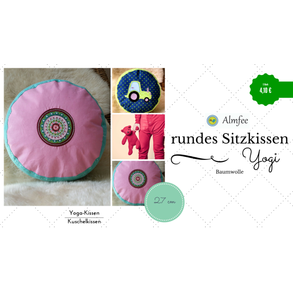 Ebook - "Rundes Sitzkissen Yogi"