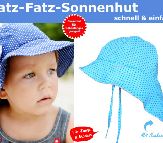 Schnittmuster Sommerhut/Sonnenhut - Für Babys und Kinder - inkl. Nähanleitung
