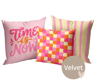 Kissenstoff - DIY - Kissen-Set - Time Is Now - Velvet - abby and amy