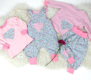 eBook - Diamond Baby Bundle Gr. 50-92 Romper Hose Shirt Cardigan