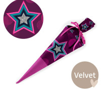 DIY-Nähset Schultüte - GESCHWISTERTÜTE - Star Appeal - Velvet - abby and amy