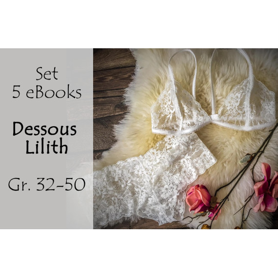 5 tlg. eBook Set Dessous Lilith Gr. 32-50