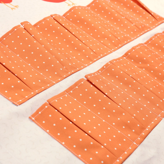 DIY-NÄHSET - Sammelschürze - Schürze - Outdoorstoff - Eggsactly - Rote Hühner - abby and amy