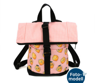 FOTOMODELL - Rucksack fertig genäht - Nepal - Klein - Zitronlein - Karo
