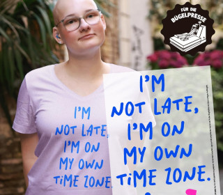 Onkel Bo's Bügelbilder - DIN A4 - I'm not late, I'm on my own time zone - BIG
