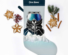 DIY-Nähset - Nikolaussocke - Softshell - Snowboard Bär - Thorsten Berger