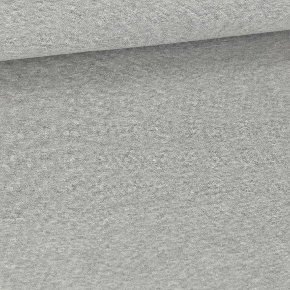 Bündchen - Glattes Bündchen - Qjutie - Schlauchware - Uni - Hellgrau Meliert - 651