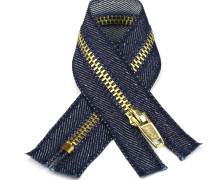 1 Reißverschluss - 12cm - Hochwertig - Metall - Prym - Jeans dunkel (230)