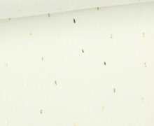 Musselin - Muslin - Double Gauze - Stripes - Gold - Warmweiß