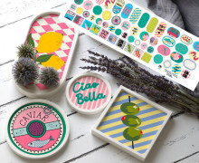 Outdoorstoff - La Dolce Vita - Inlays für Silikon - Probierset - Frida Kreativ - abby and amy