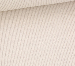 Hipster Bündchen - Gerippt - Uni - Schlauchware - Beige Meliert