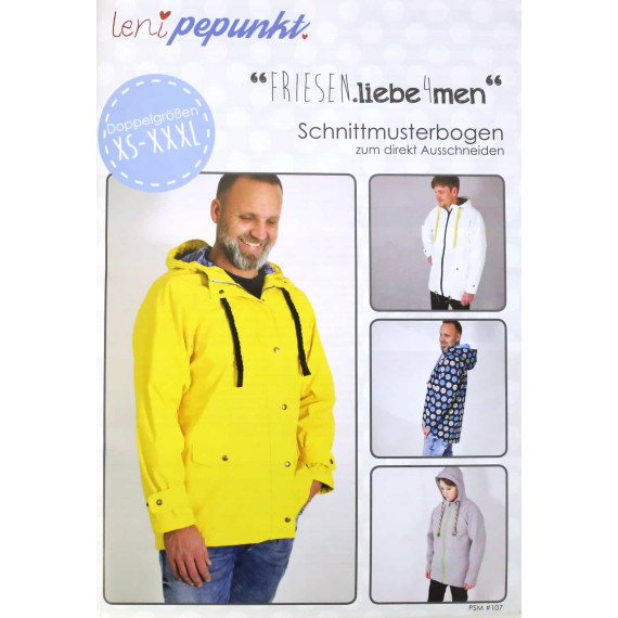 Schnittmuster Friesen Liebe Men XS-XXXL lenipepunkt