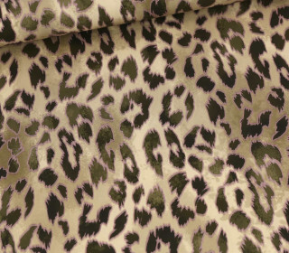 Rosella Stretch - Viskose - Blusenstoff - Animal Print - Leo - Sand