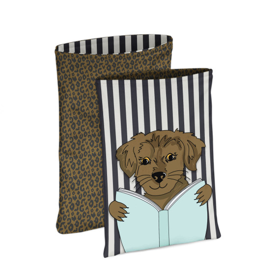 DIY-NÄHSET - Buchtasche - I Am A Booklover - Dog - Cherry Picking - Softshell - abby and amy